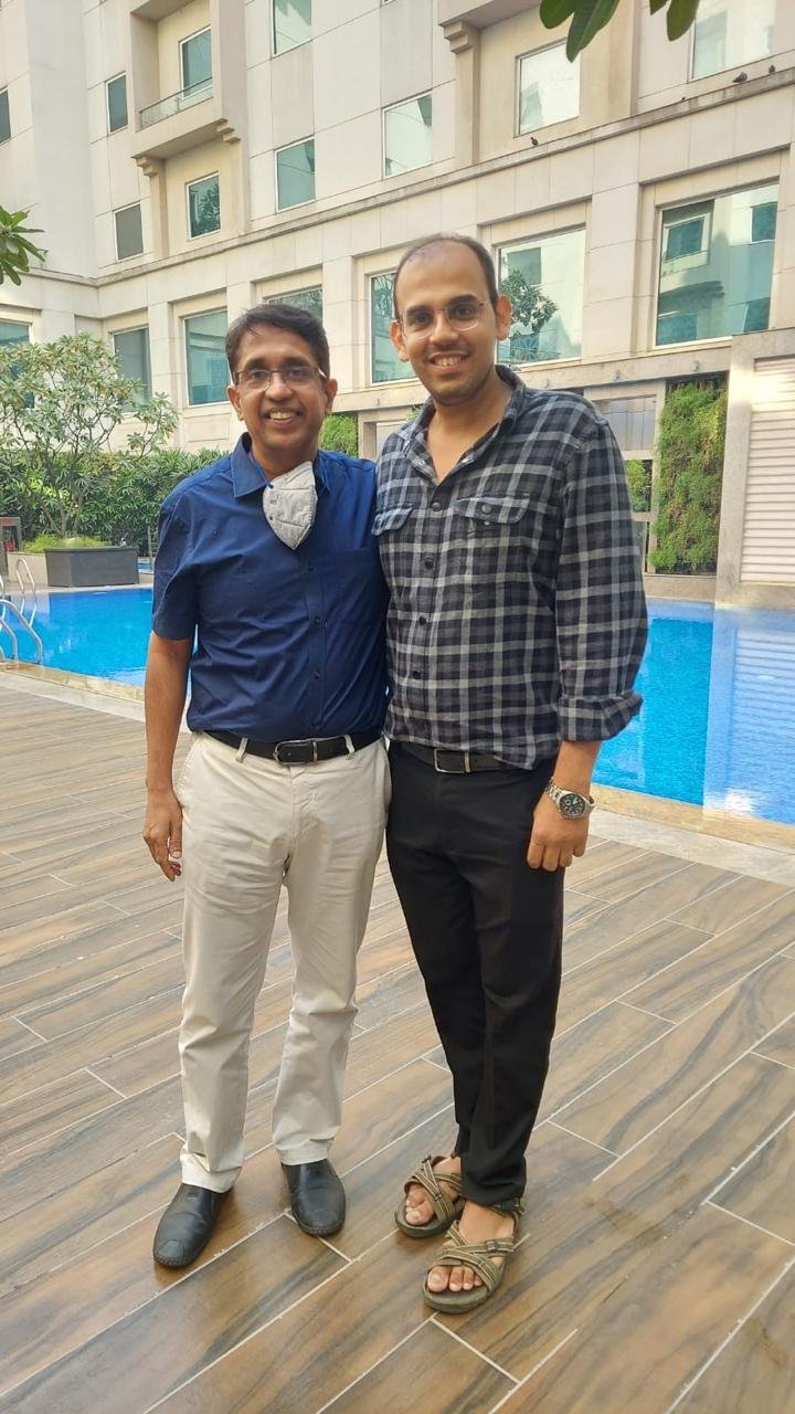 With my Guru- Dr Naveen Jain