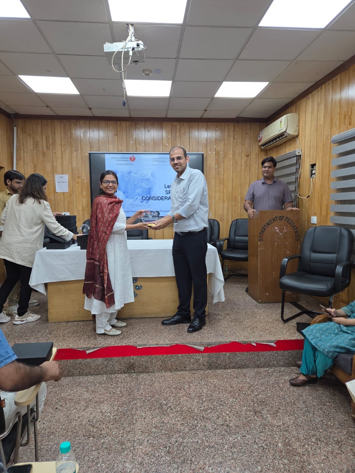 Above-Attended Nrp Trainer<br> Course - MAMC Below- As Faculty for NRP Course